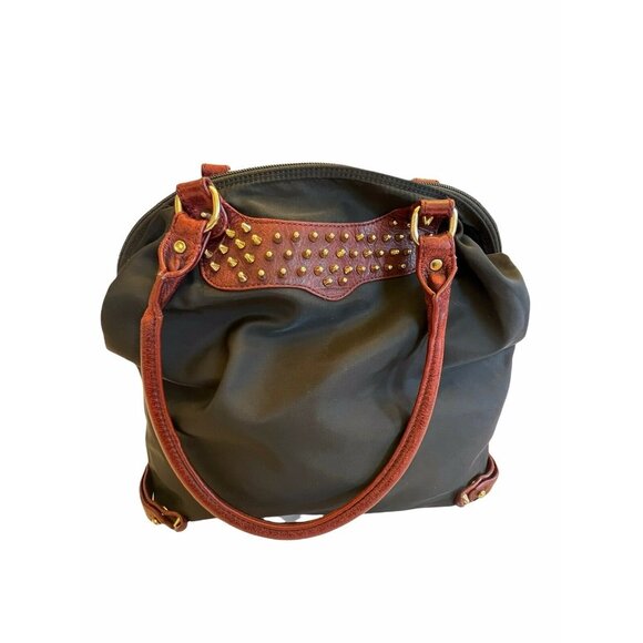 Rebecca Minkoff Handbags - Rebecca Minkoff Black And Red Nylon/Leather Shoulder Bag